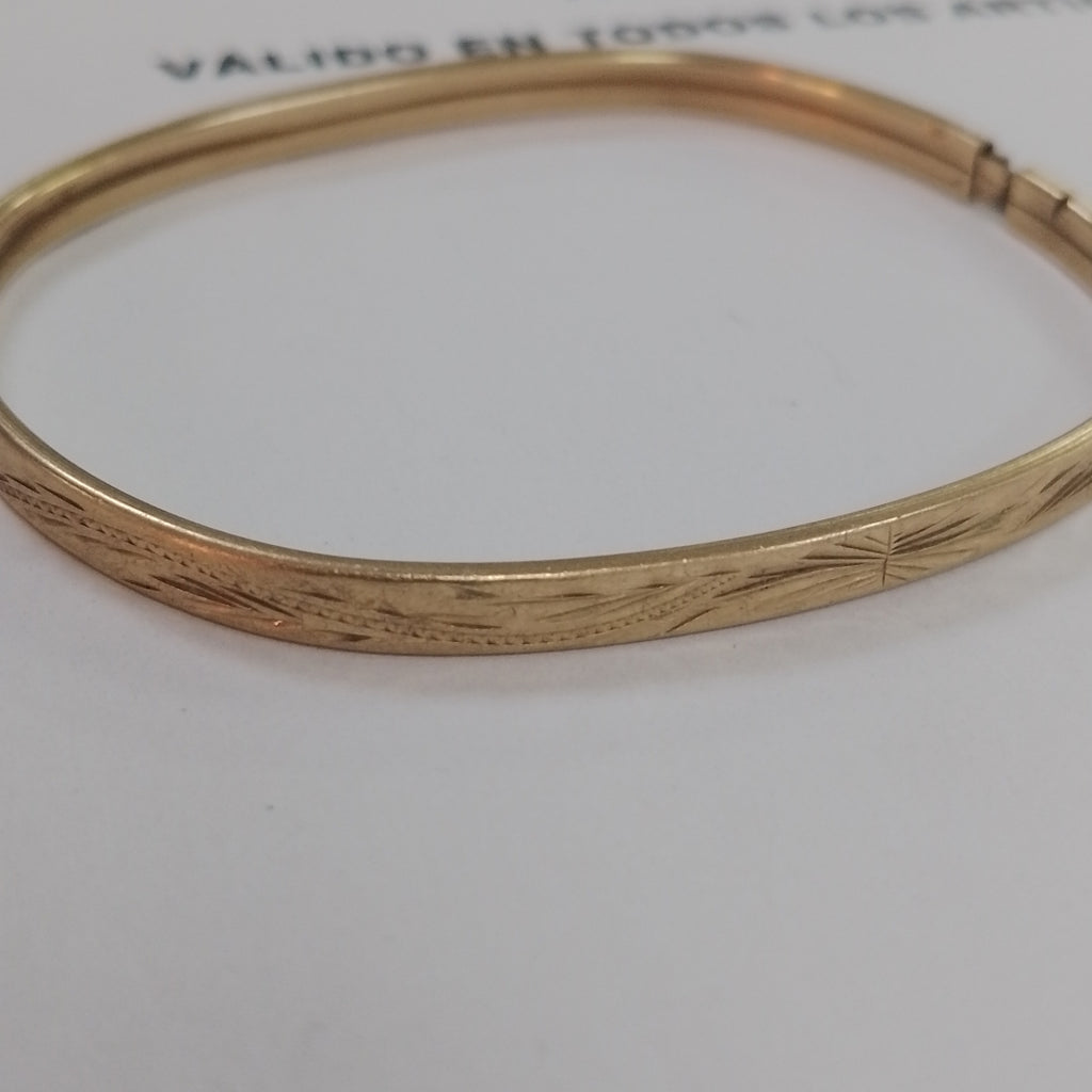 PULSERA RIGIDA ORO 10 K 6 GRMS (SEMINUEVO)