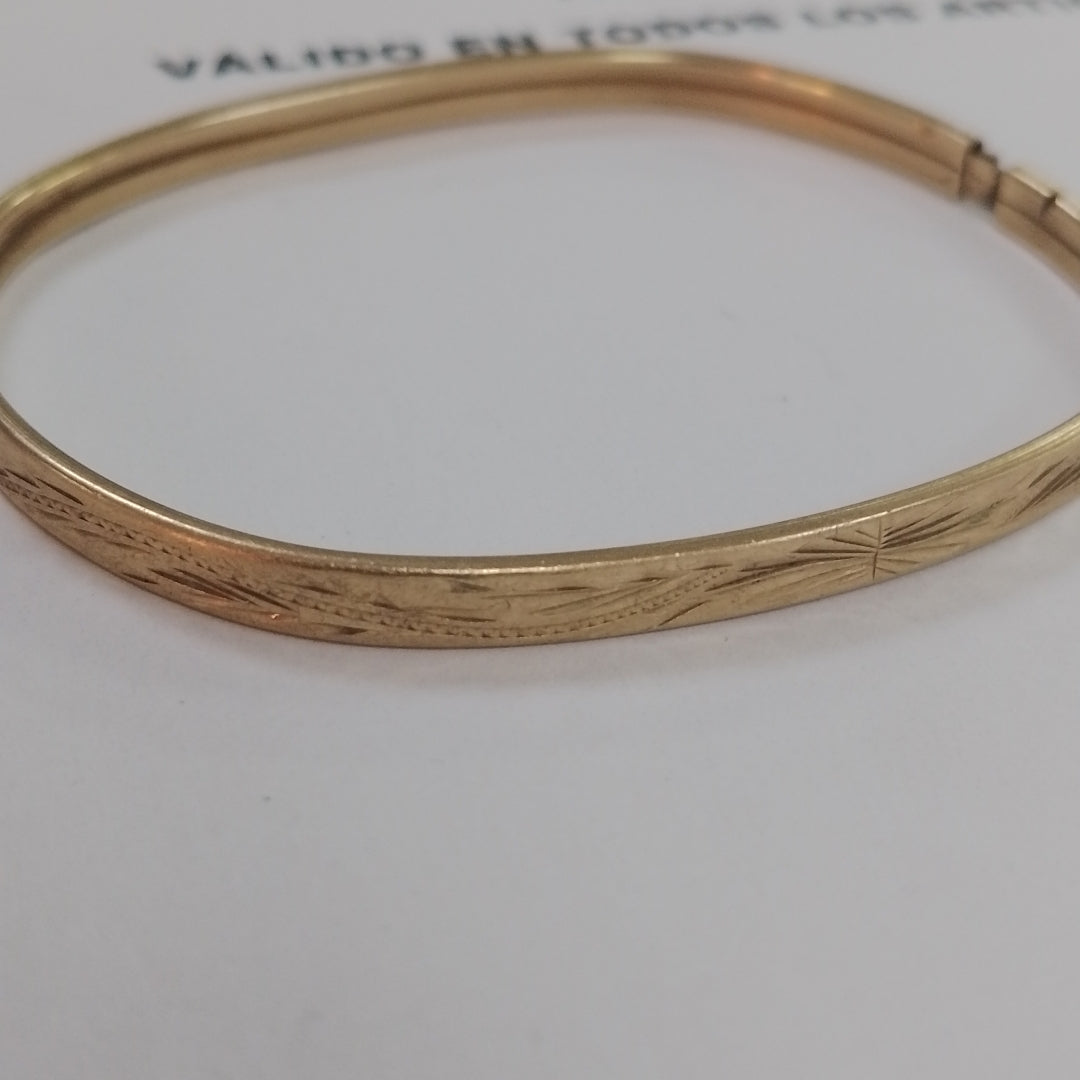 PULSERA RIGIDA ORO 10 K 6 GRMS (SEMINUEVO)