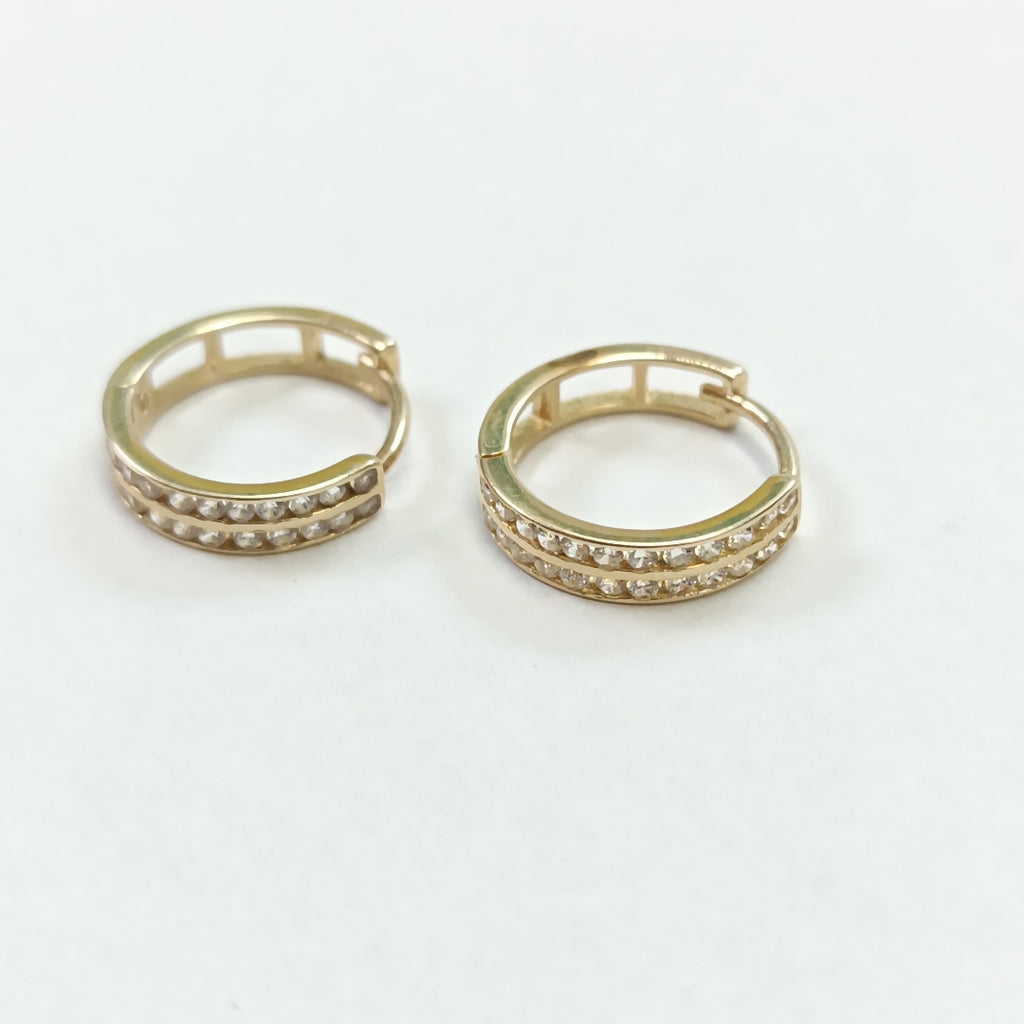 ARRACADAS PAR ORO 14 K 1.7 GRMS (SEMINUEVO)