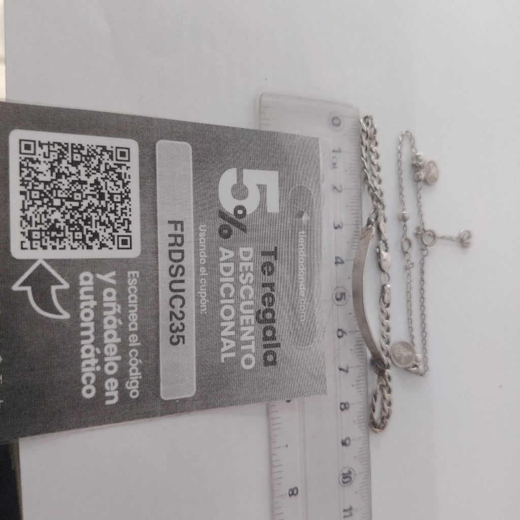 ESCLAVA,PULSERA PLATA 7,00 GRMS (SEMINUEVO)