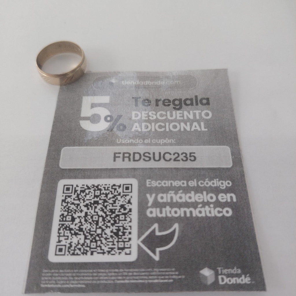 ARGOLLA ORO 10 K 1.7 GRMS (SEMINUEVO)