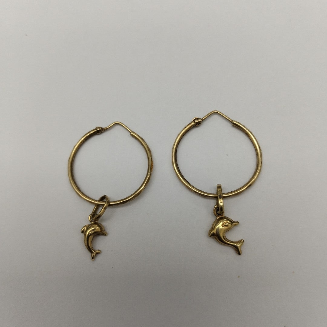 ARRACADAS PAR ORO 14 K 2.2 GRMS (SEMINUEVO)