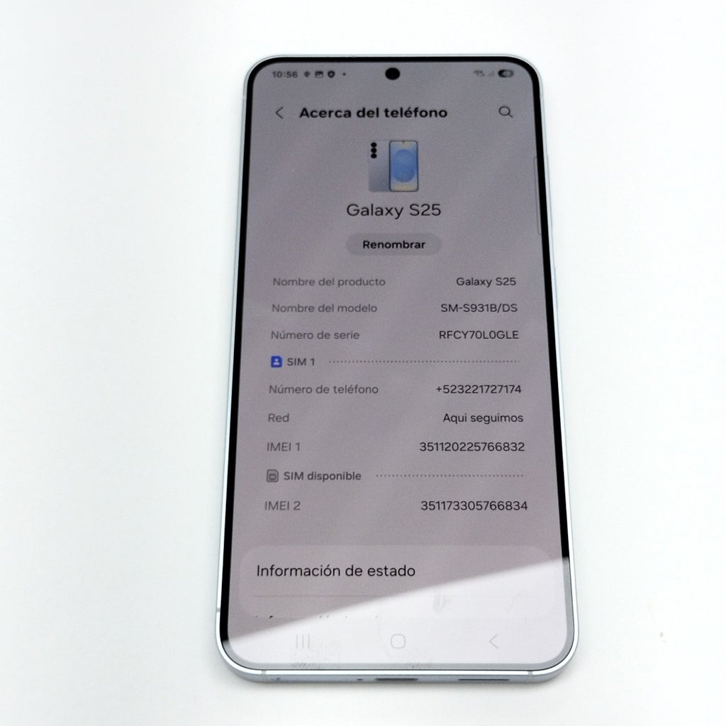 CELULAR SAMSUNG GALAXY S25 SM-S931B (2025) 256 GB 12 GB RAM (SEMINUEVO)