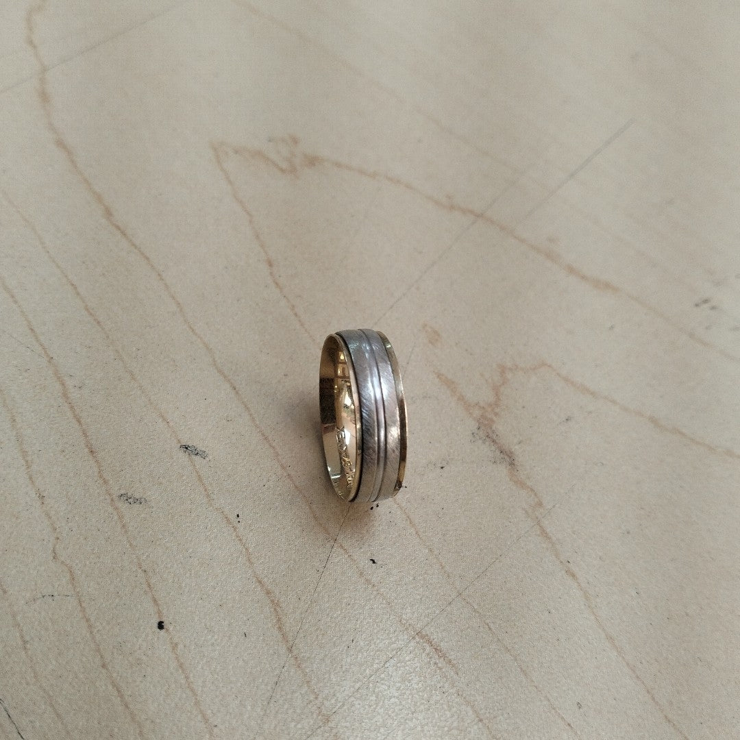 ARGOLLA ORO COMBINADO 14 K 2.7 GRMS (SEMINUEVO)