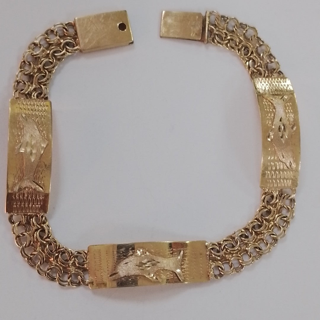 ESCLAVA, PULSERA ORO 10 K 6.7 GRMS (SEMINUEVO)