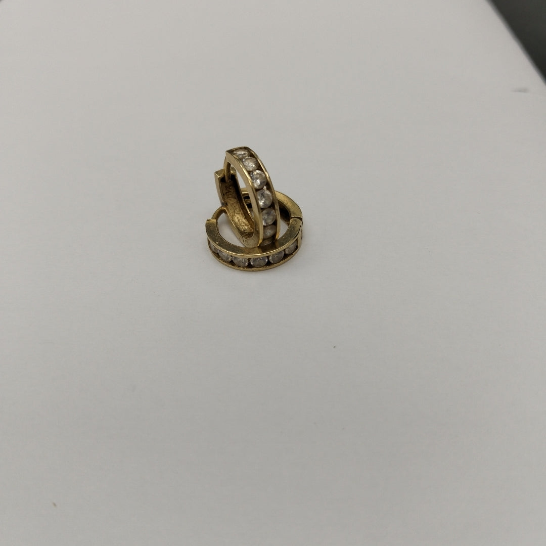 ARRACADAS PAR ORO 14 K 3.4 GRMS (SEMINUEVO)