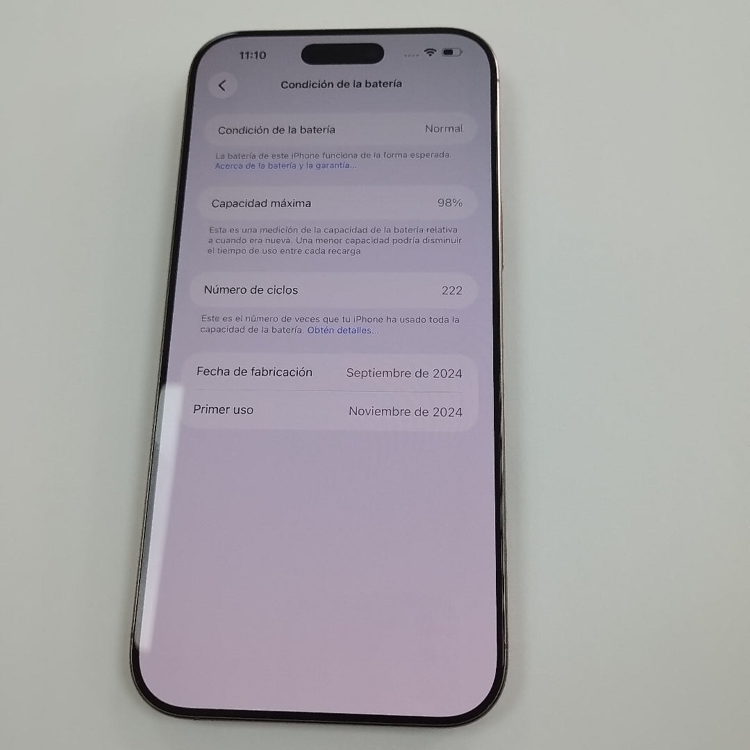 CELULAR APPLE IPHONE 16 PRO MAX A3295 (2024) 256 GB 8 GB RAM (SEMINUEVO)