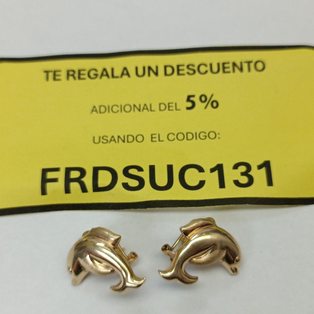 ARETES PAR ORO 14 K 3.1 GRMS (SEMINUEVO)