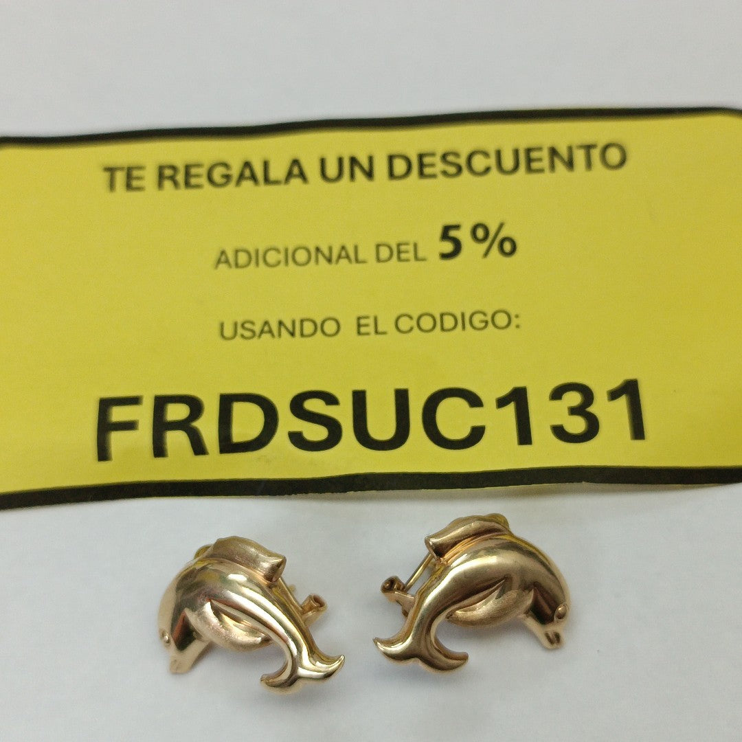 ARETES PAR ORO 14 K 3.1 GRMS (SEMINUEVO)