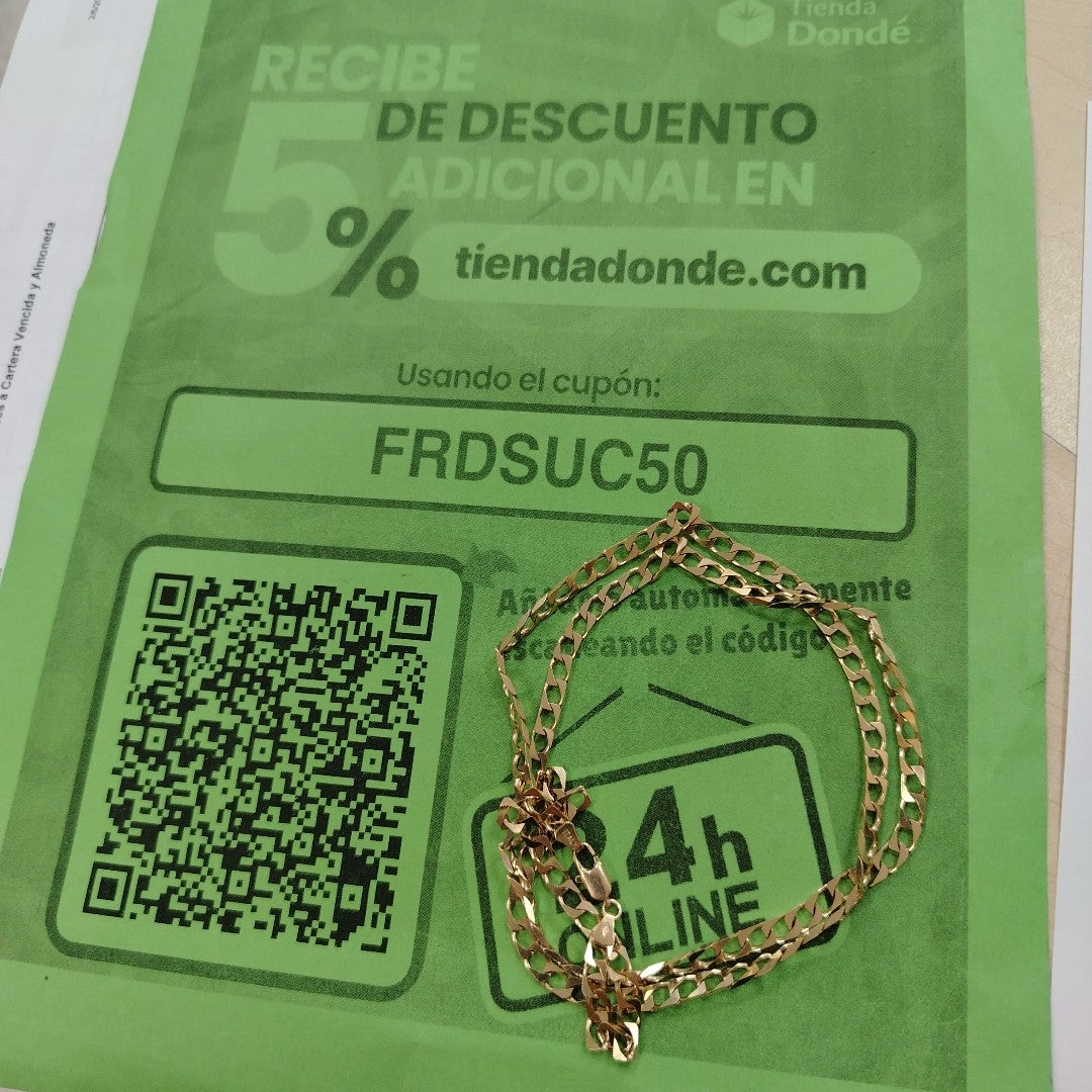 CADENA ORO 14 K 21.6 GRMS (SEMINUEVO)