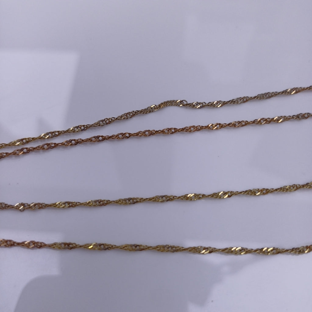 CADENA ORO COMBINADO 14 K 3.4 GRMS (SEMINUEVO)