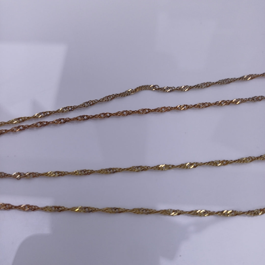 CADENA ORO COMBINADO 14 K 3.4 GRMS (SEMINUEVO)