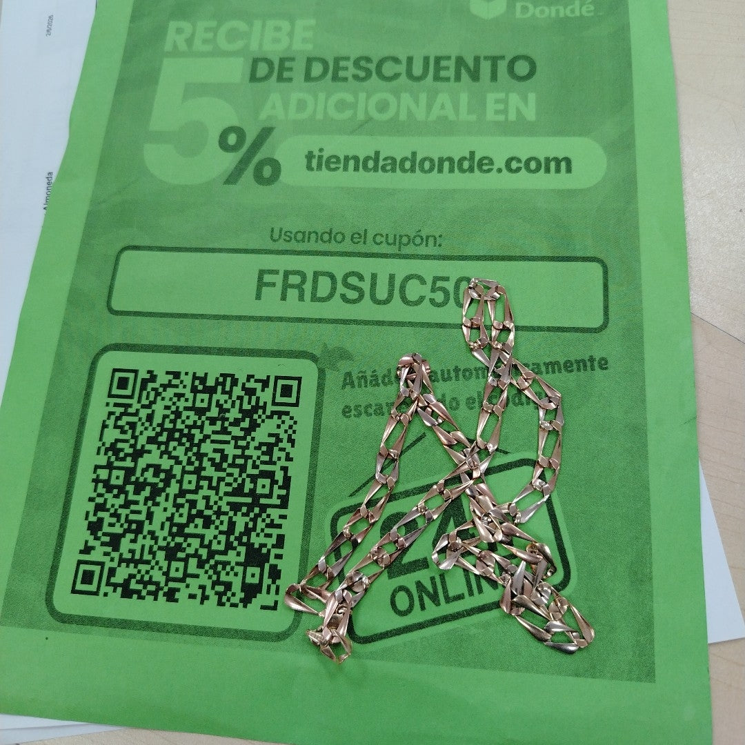 CADENA ORO 14 K 20.7 GRMS (SEMINUEVO)