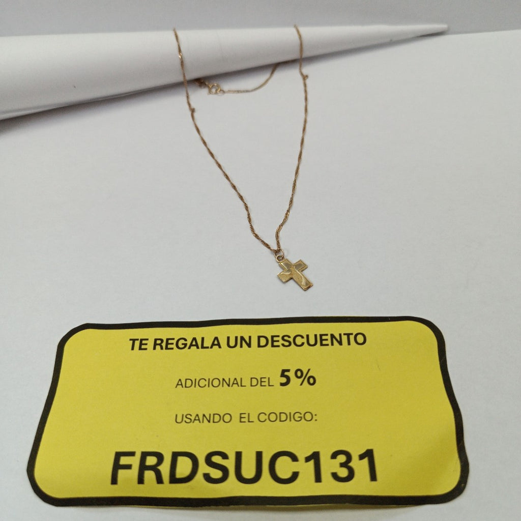 CADENA, DIJE ORO 10 K 1.4 GRMS (SEMINUEVO)