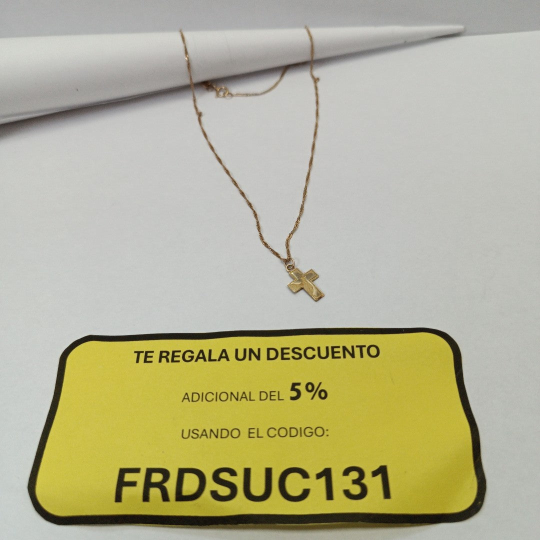 CADENA, DIJE ORO 10 K 1.4 GRMS (SEMINUEVO)