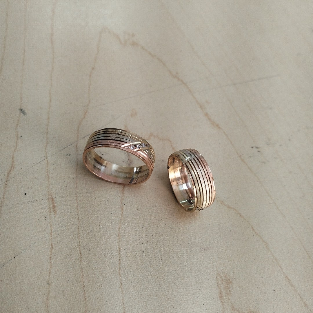 ARGOLLA ORO COMBINADO 14 K 6.1 GRMS (SEMINUEVO)