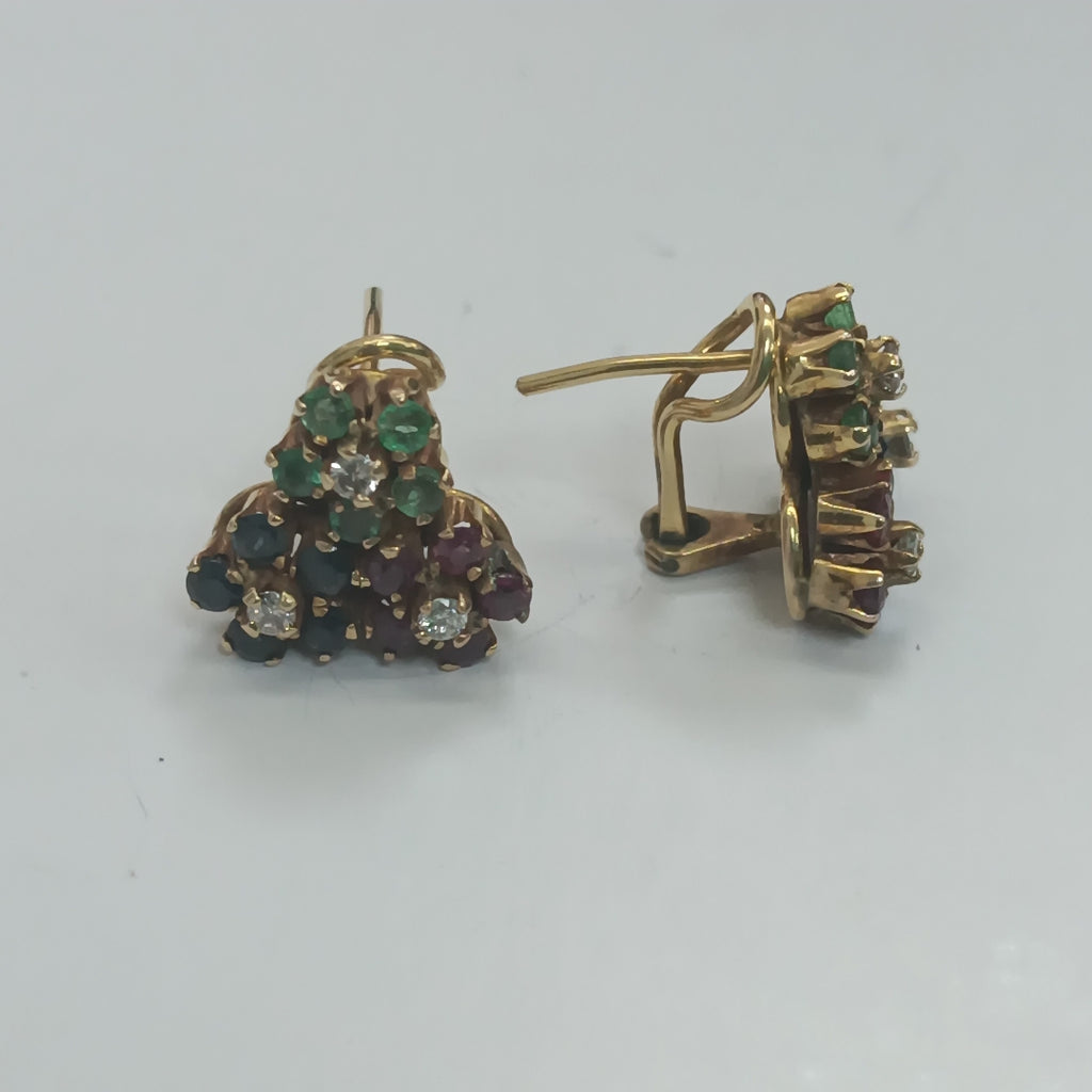 ARRACADAS PAR ORO 14 K 8.2 GRMS (SEMINUEVO)
