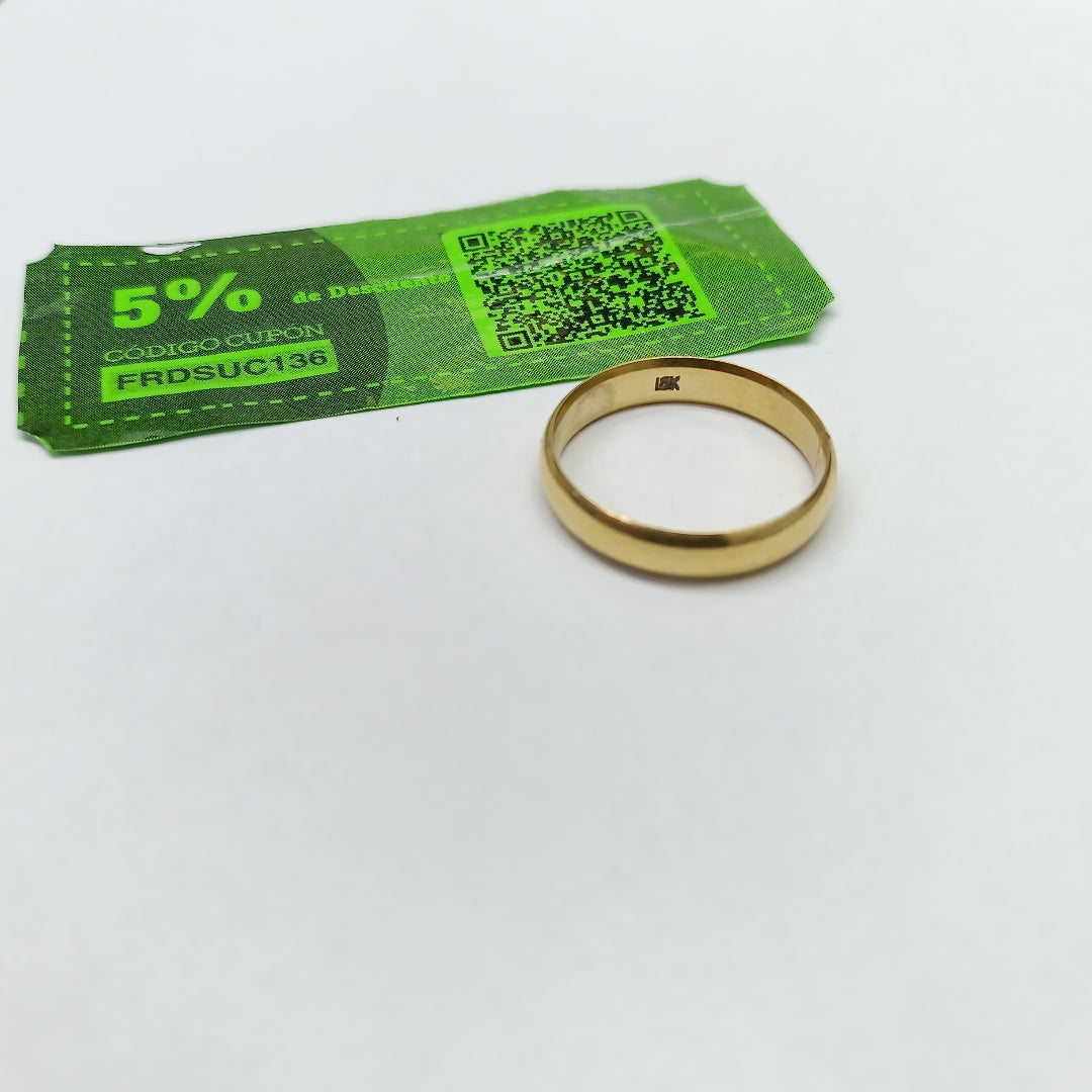 ARGOLLA ORO 18 K 4.3 GRMS (SEMINUEVO)