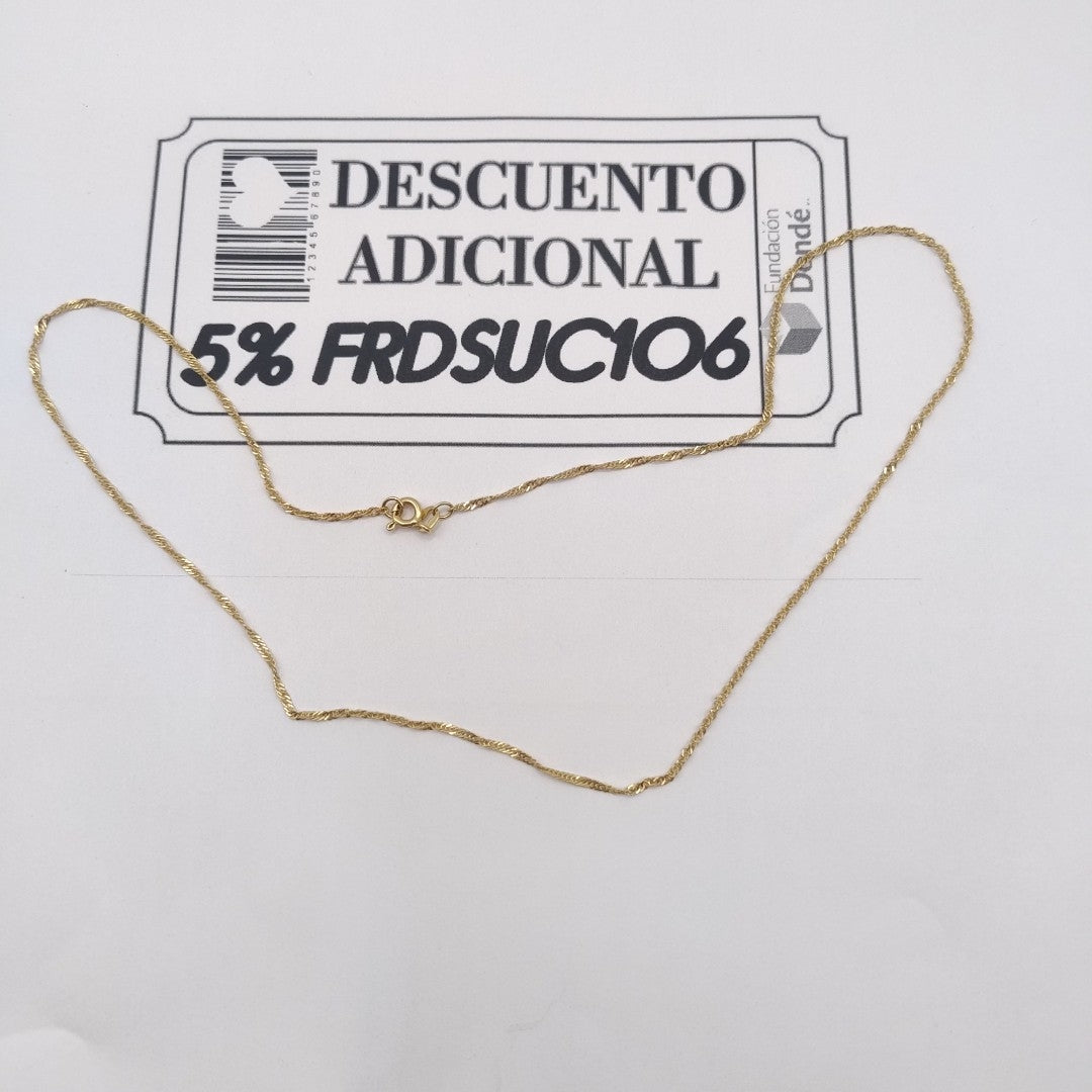 CADENA ORO 14 K 2,00 GRMS (SEMINUEVO)