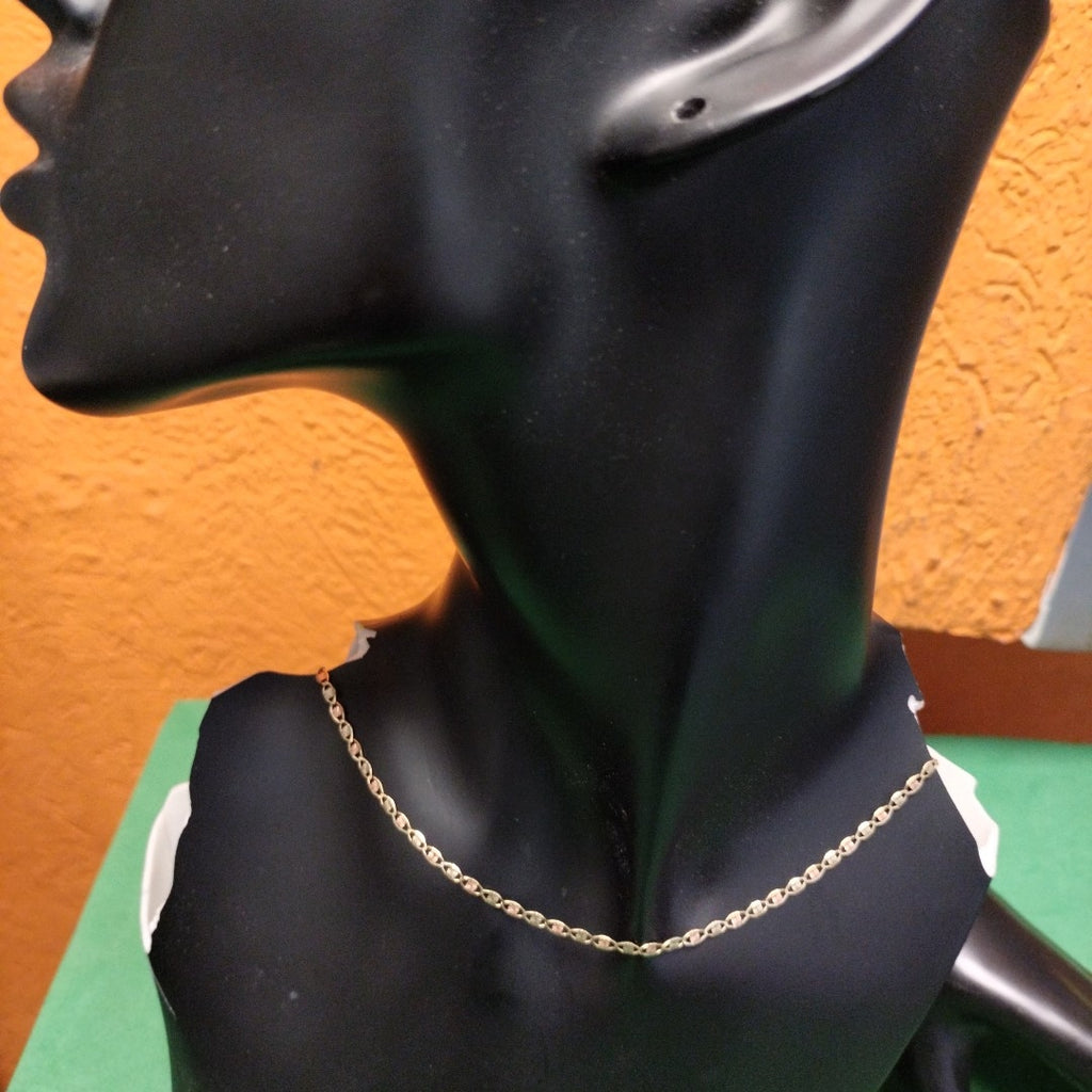 CADENA ORO COMBINADO 10 K 2,80 GRMS (SEMINUEVO)