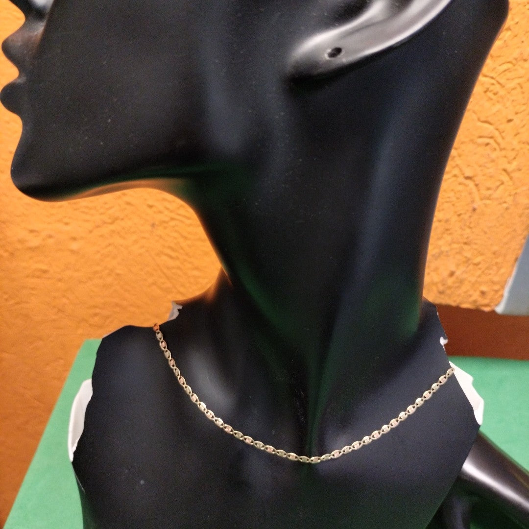 CADENA ORO COMBINADO 10 K 2,80 GRMS (SEMINUEVO)