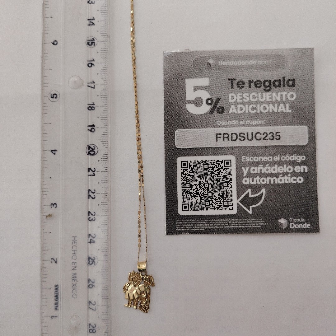 CADENA, DIJE ORO 10 K 1.8 GRMS (SEMINUEVO)