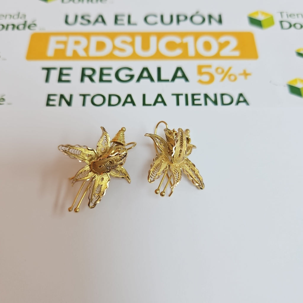 ARETES PAR ORO 10 K 6.2 GRMS (SEMINUEVO)