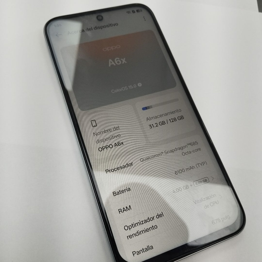CELULAR OPPO A6X CPH2819 (2025) 128 GB 4 GB RAM (SEMINUEVO)