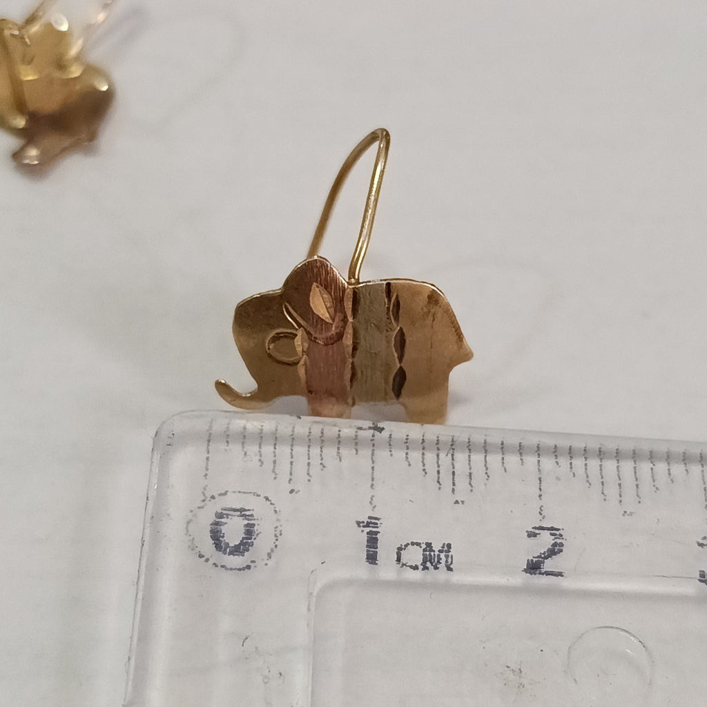 ARRACADAS PAR ORO 14 K 1.5 GRMS (SEMINUEVO)