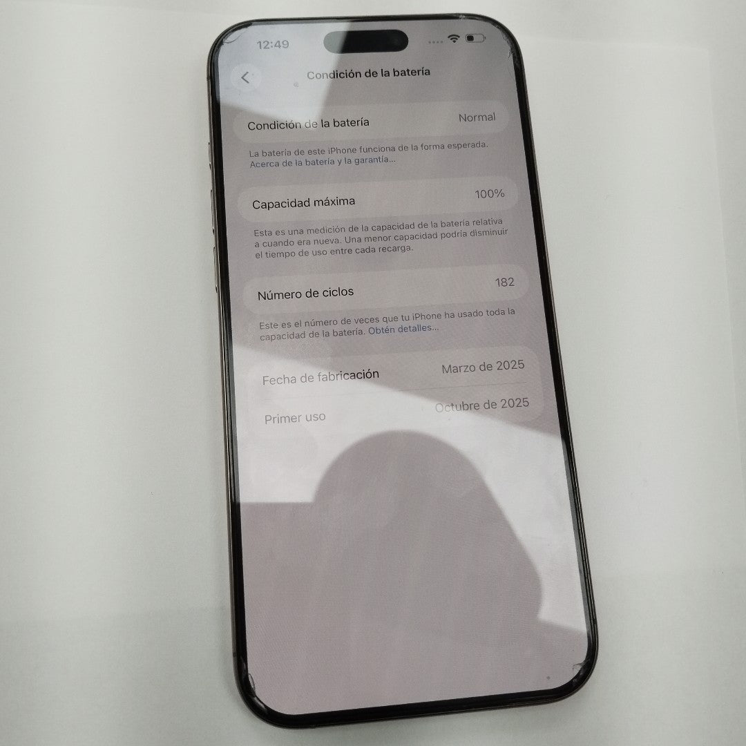 CELULAR APPLE IPHONE 16 PRO MAX A3295 (2024) 256 GB 8 GB RAM (SEMINUEVO)