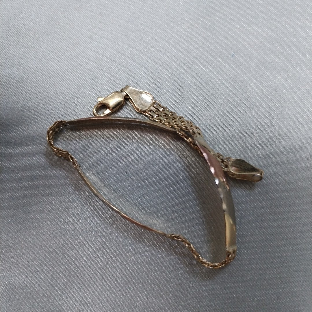 PULSERA ORO, ORO COMBINADO 10 K 4.2 GRMS (SEMINUEVO)