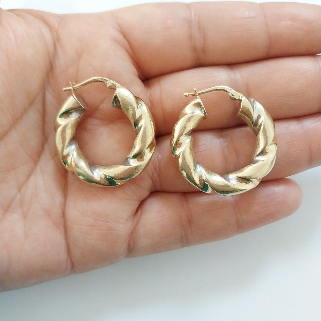 ARRACADAS PAR ORO 14 K 4.9 GRMS (SEMINUEVO)