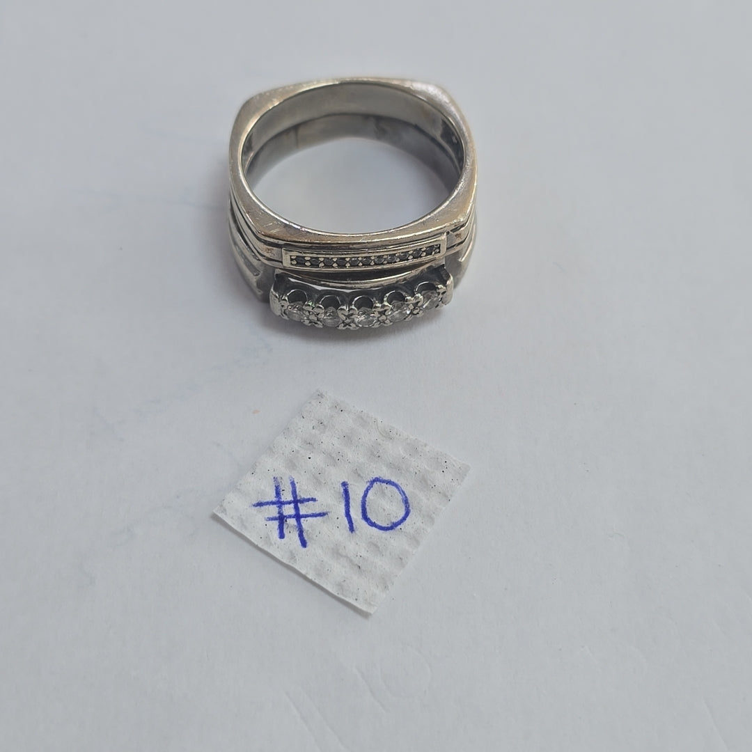 ANILLITO ORO BLANCO 14 K 9.8 GRMS (SEMINUEVO)