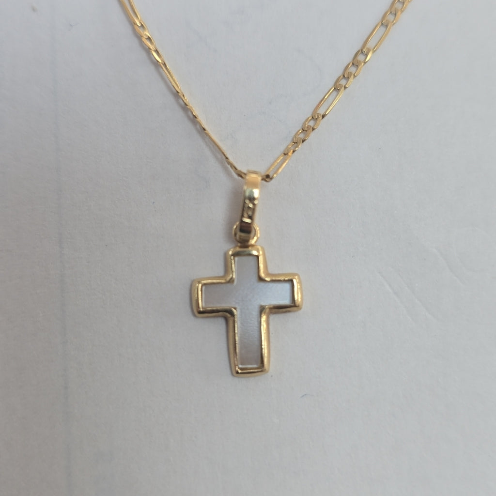 CADENA, CRUZ ORO 14 K 2.7 GRMS (SEMINUEVO)