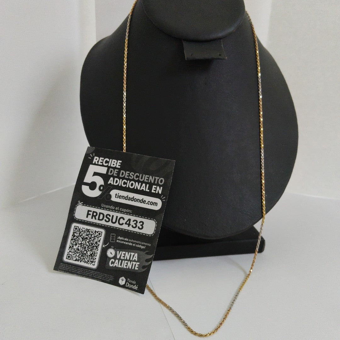 CADENA ORO, ORO COMBINADO 14 K 5 GRMS (SEMINUEVO)
