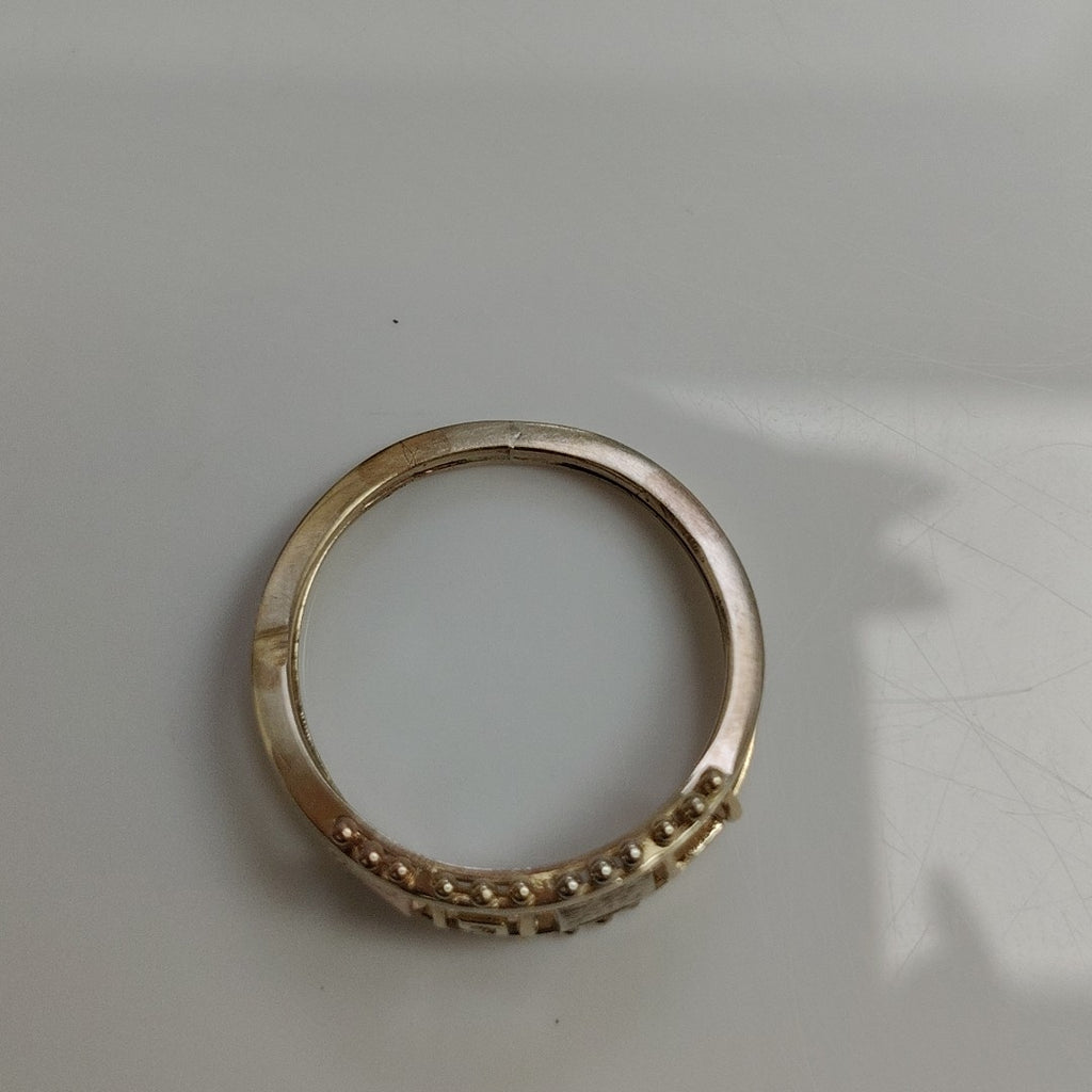 ANILLO ORO COMBINADO 14 K 1.7 GRMS (SEMINUEVO)