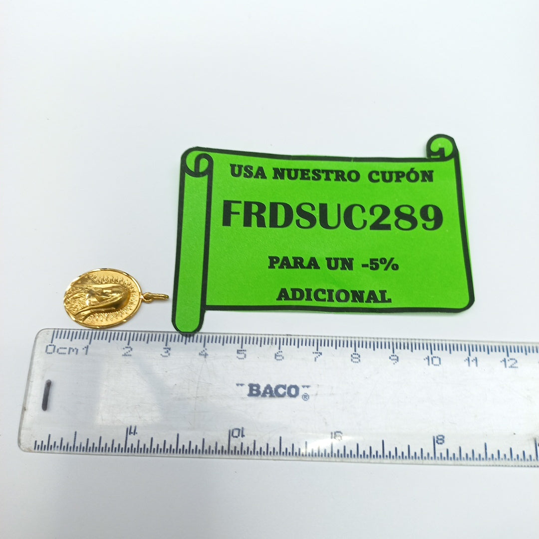 MEDALLA RELIGIOSA ORO 14 K 2.2 GRMS (SEMINUEVO)