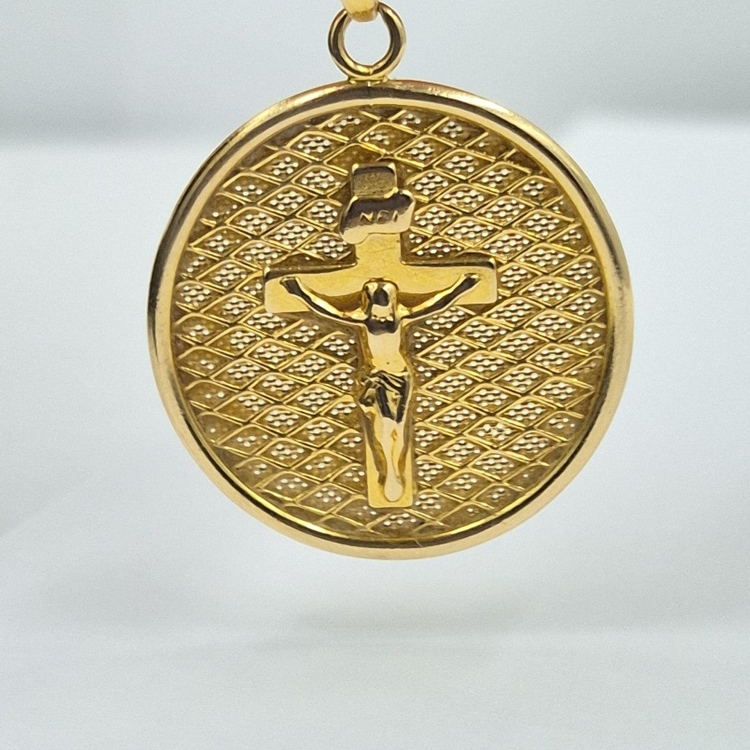 MEDALLA RELIGIOSA ORO 14 K 3,50 GRMS (SEMINUEVO)