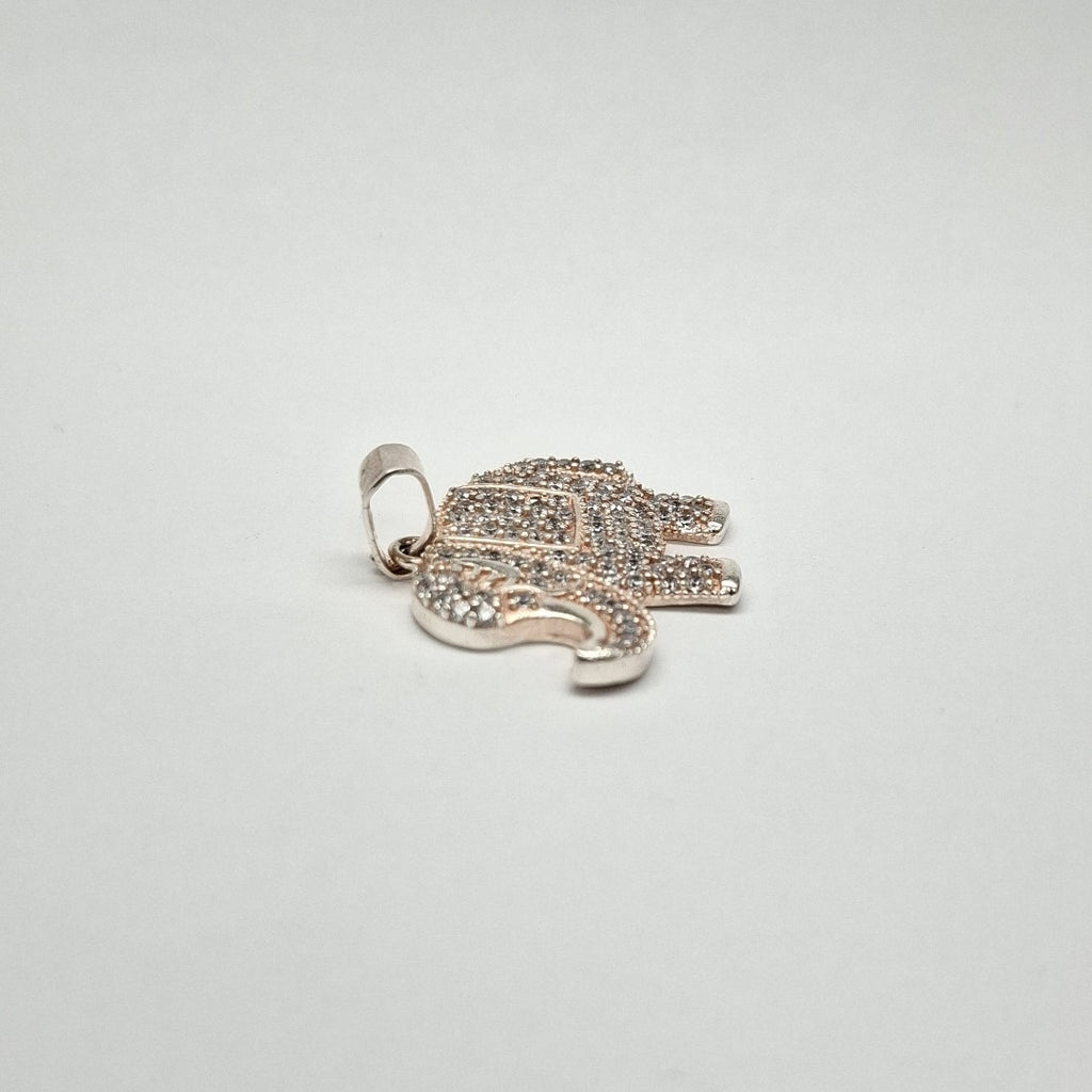 DIJE ELEFANTE C/CIRCONIAS PLATA .925 5.4 GR (NUEVO)