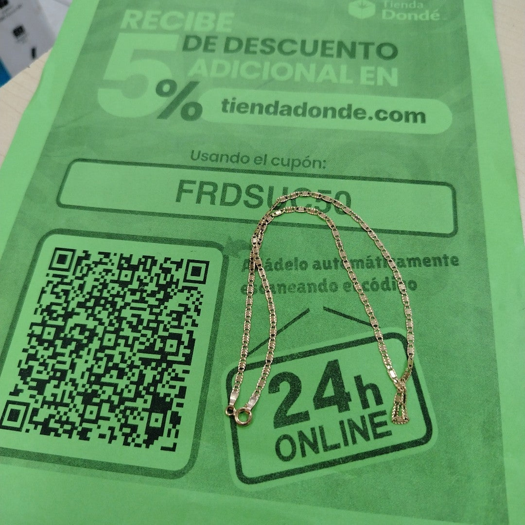 CADENA ORO 10 K 3.4 GRMS (SEMINUEVO)