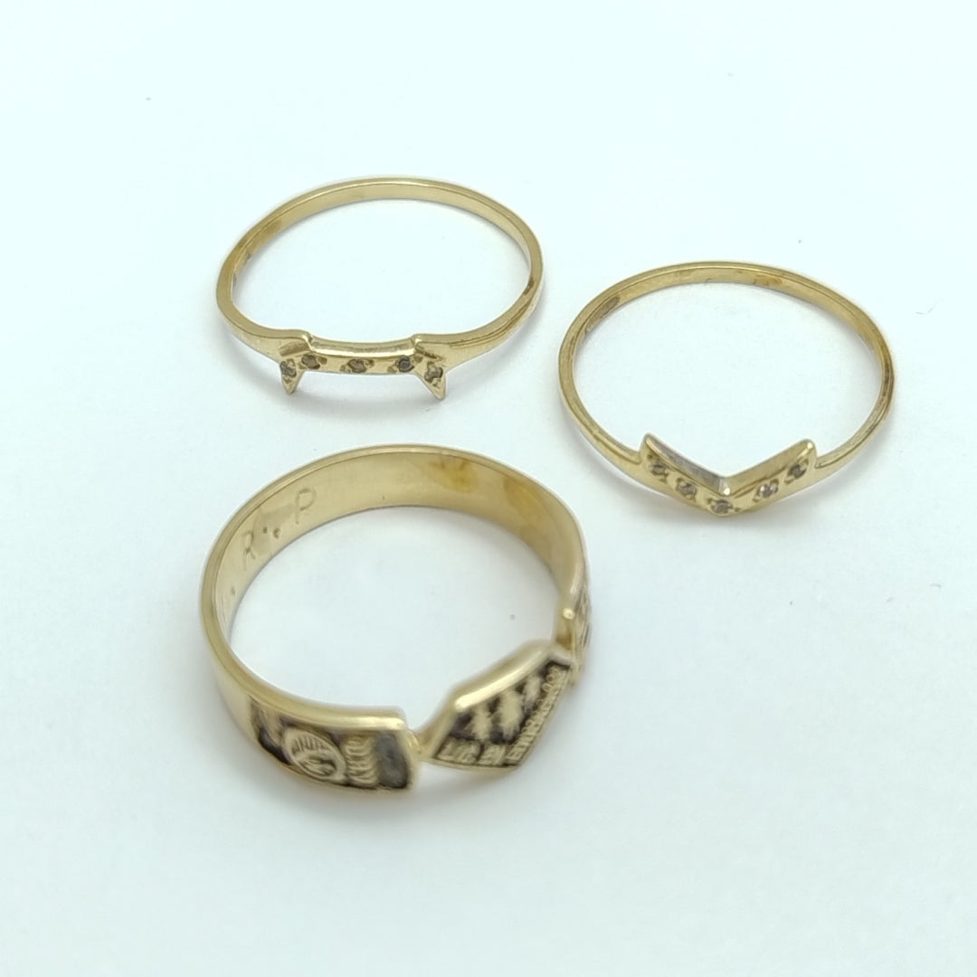 ANILLO DE GRADUACIÓN ORO 14 K 4.4 GRMS (SEMINUEVO)