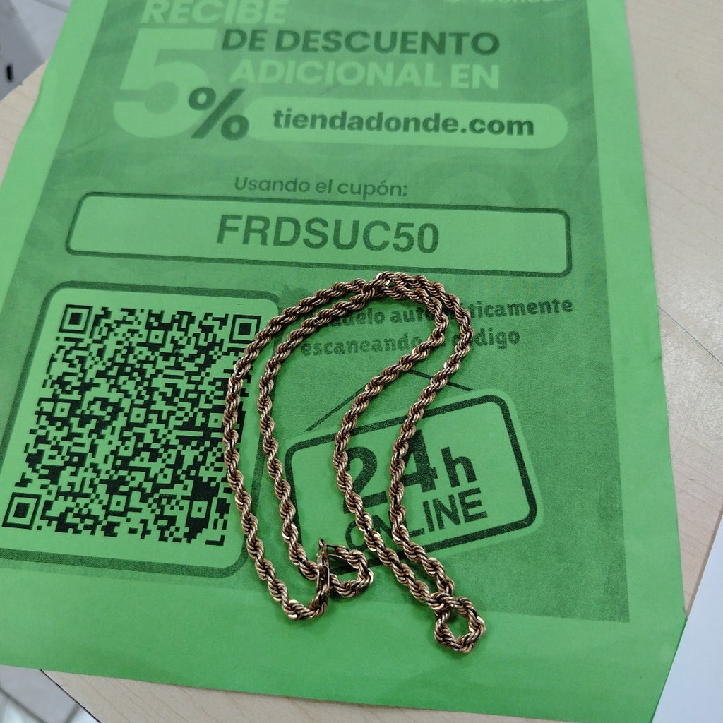 CADENA ORO 14 K 11.9 GRMS (SEMINUEVO)