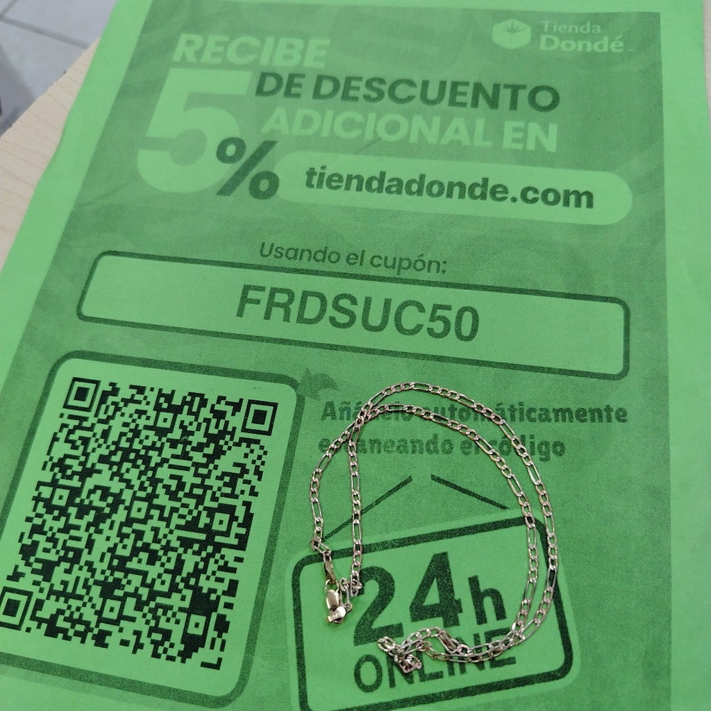 CADENA ORO, ORO COMBINADO 10 K 3.3 GRMS (SEMINUEVO)