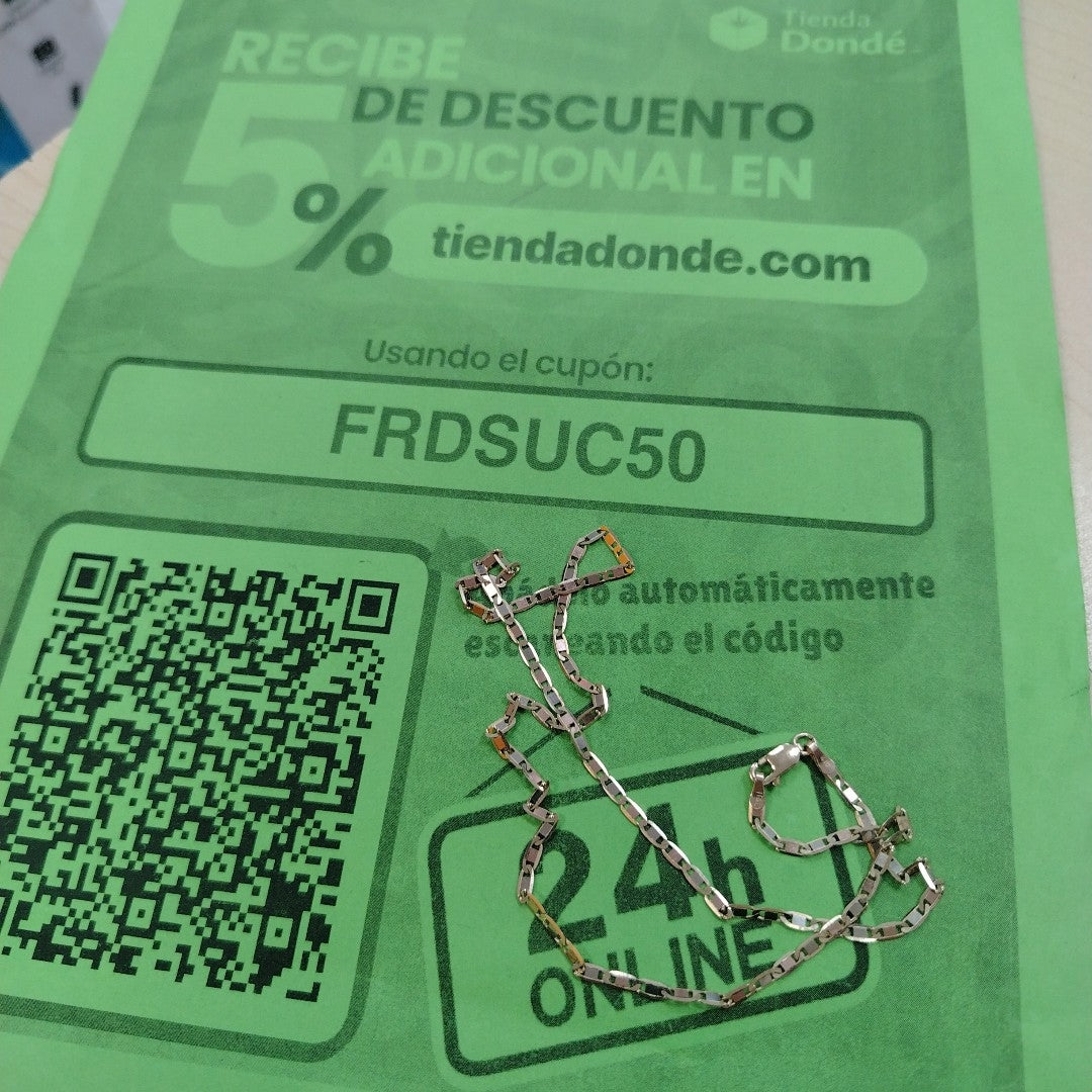CADENA ORO 10 K 4.5 GRMS (SEMINUEVO)