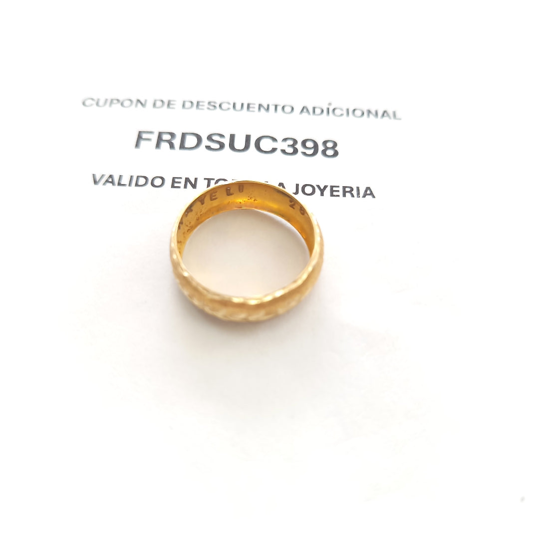 ARGOLLA ORO 14 K 2.6 GRMS (SEMINUEVO)