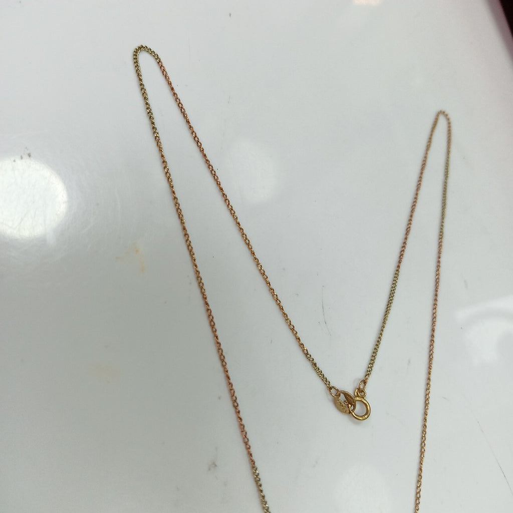 CADENA, MEDALLA RELIGIOSA ORO 10 K 2.2 GRMS (SEMINUEVO)