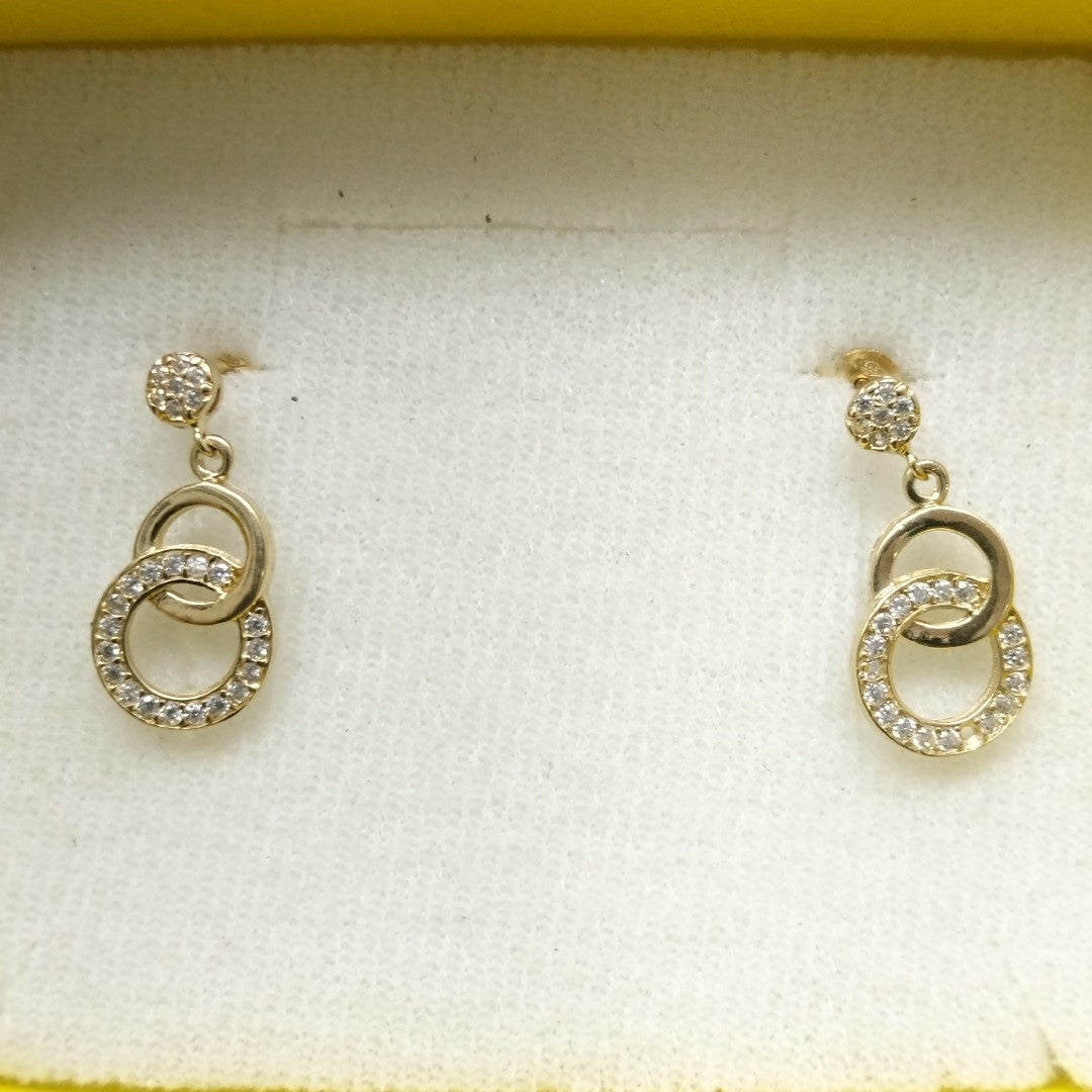 BROQUELES PAR ORO 14 K 2.5 GRMS (SEMINUEVO)