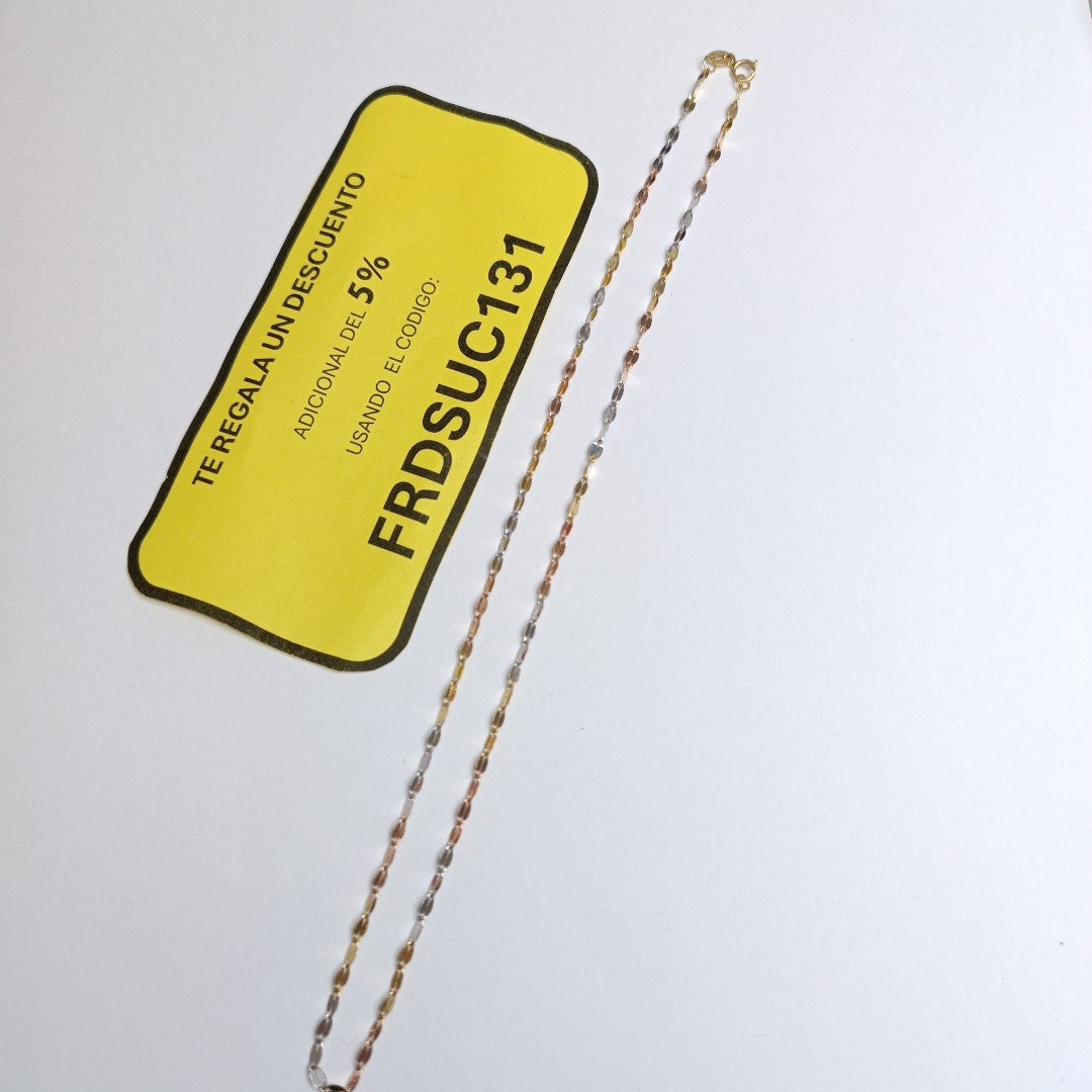 CADENA ORO, ORO COMBINADO 10 K 1.5 GRMS (SEMINUEVO)