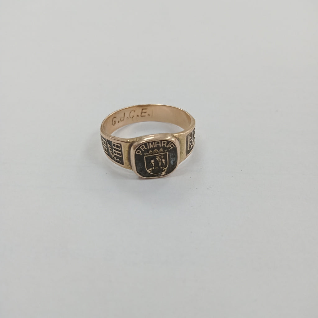 ANILLO DE GRADUACIÓN ORO 10 K 2,70 GRMS (SEMINUEVO)