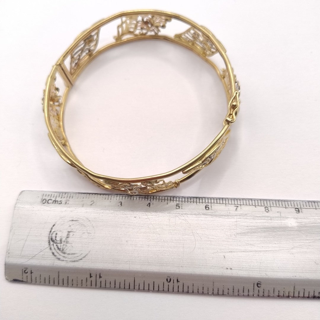 PULSERA RIGIDA ORO 10 K 18,60 GRMS (SEMINUEVO)